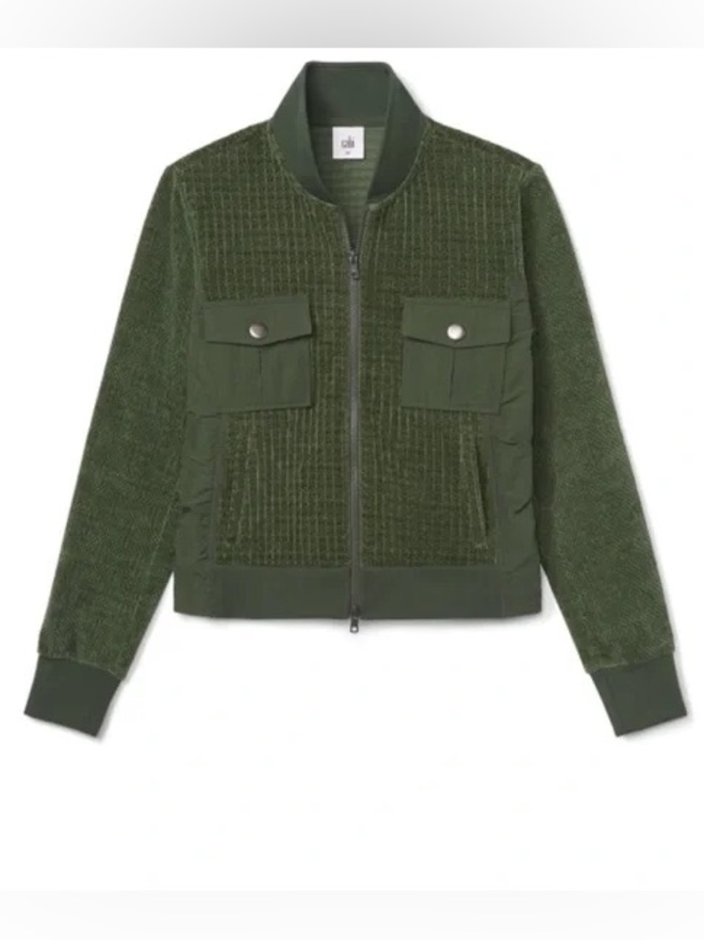 Cabi Olive Green Velour Uni Jacket size XS retails $175